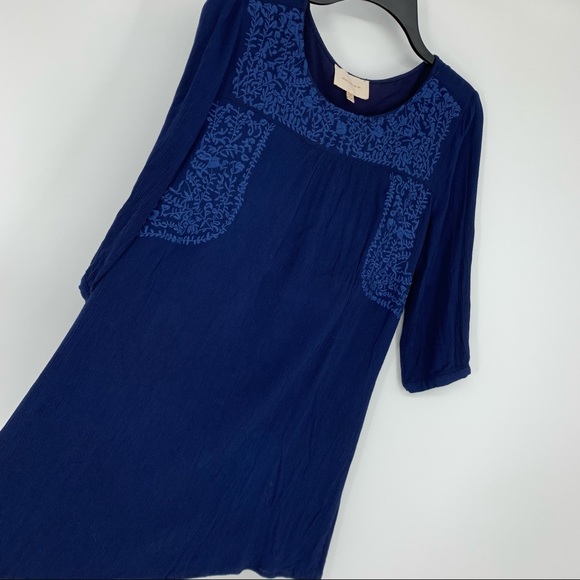 Skies Are Blue Long Sleeve Dress Blue Size M - Picture 2 of 15